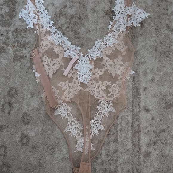 Victoria's Secret White Lace Chemise Dream Angels‎ Size Small - Picture 4 of 6